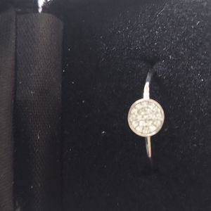 Effy 925 Sterling Silver Diamond Ring Size 9